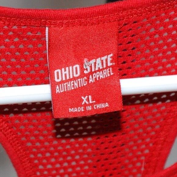 Ohio State Buckeyes Womens XL Mesh Back Tank Top Exercise Clothes EUC OSU Shirt - Picture 3 of 6